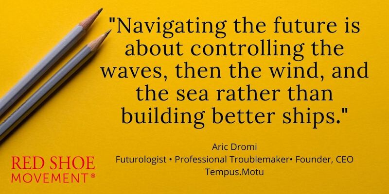 Aric Dromi helps people and organizations think about how to design the Future