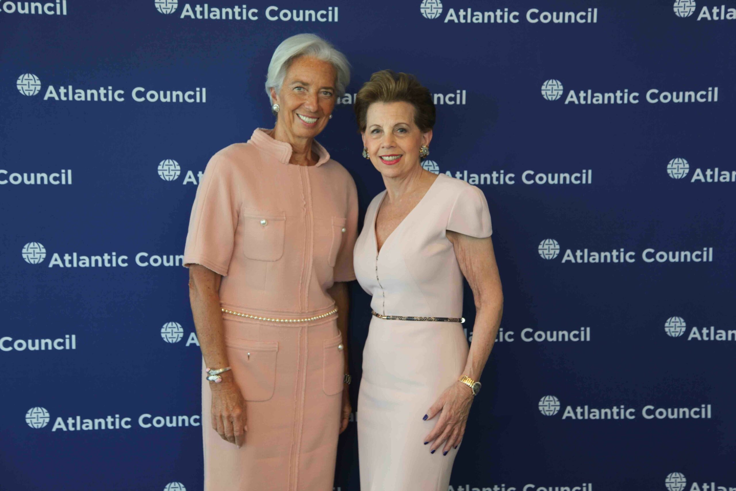 Two powerful women: Adrienne Arsht and Christine Lagarde, Managing Director of the International Monetary Fund 