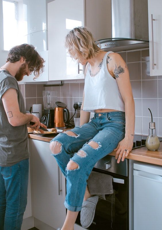 Cooking together is something you could do during the quarantine. Photo Credit- Toa Heftiba. Unsplash