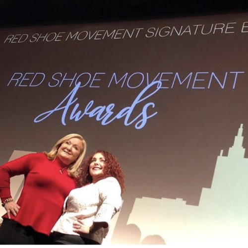 Cynthia Hudson, SVP, GM CNNE and Mariela Dabbah, CEO Red Shoe Movement