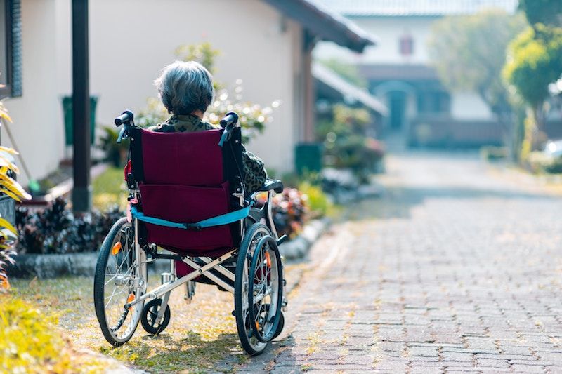 Elderly parents wheelchair bound