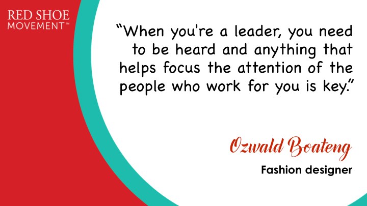 Use your clothes to help people focus their attention on you.