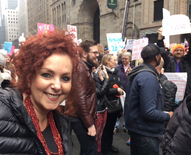 I marched in #WomensMarch NYC to show I care about words.