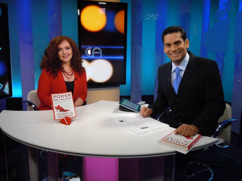 Mariela Dabbah with Ismael Cala on CNN