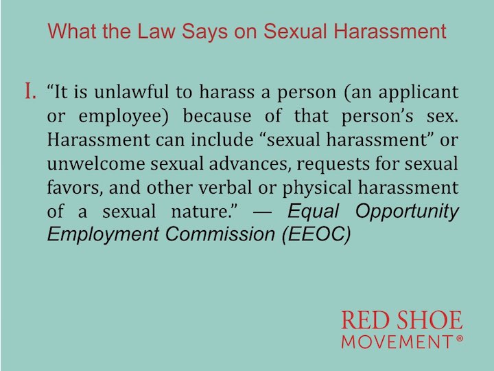 Sexual Harassment definition by EEOC First Part
